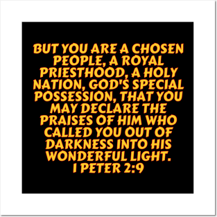 Bible Verse 1 Peter 2:9 Posters and Art